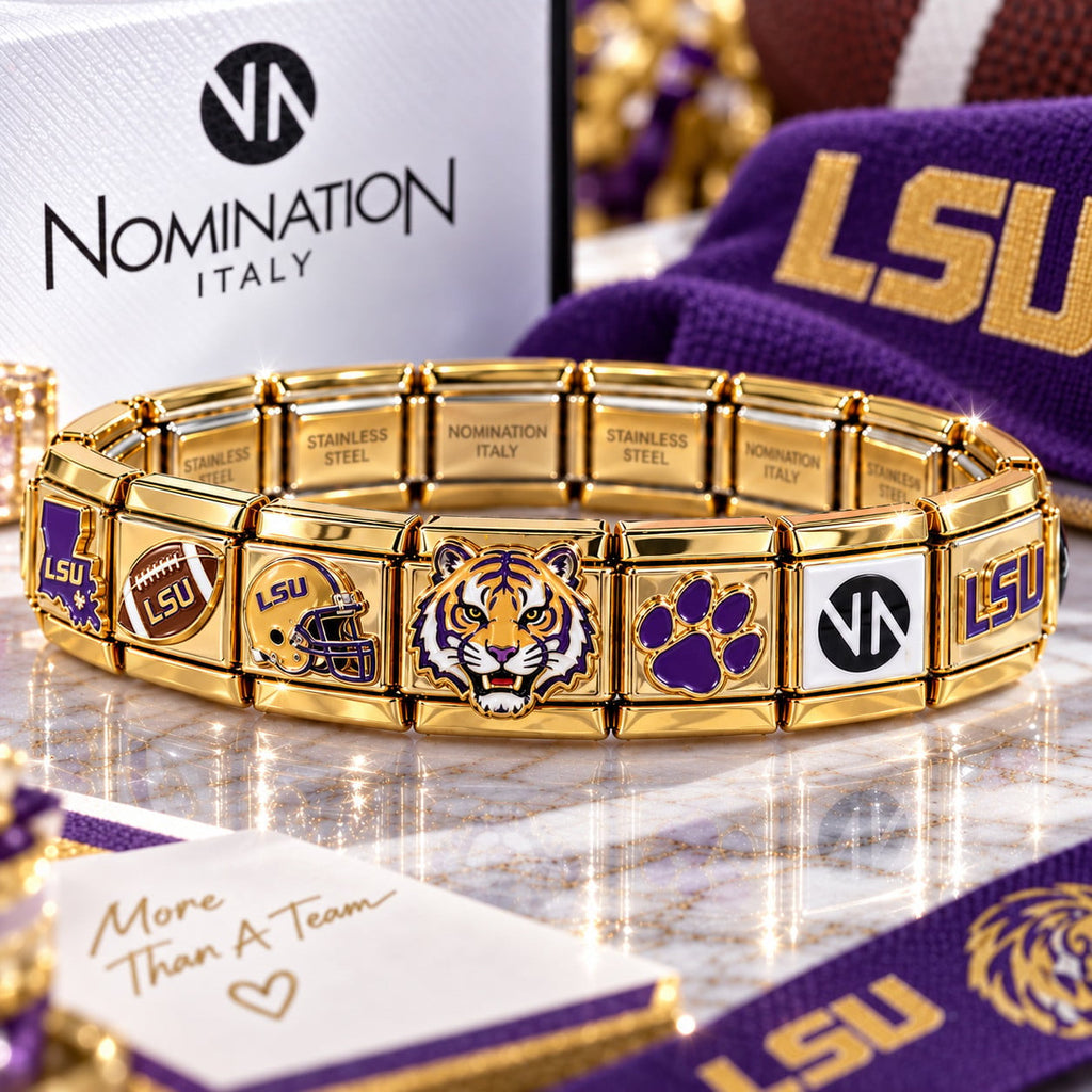 LSU Italian Charm Bracelet PDL